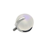 Lotus Wholesale - Boules d'opale brillantes en forme de griffe, bijoux de piercing avec filetage interne en titane