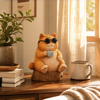 Ornement de bureau en bois anti-stress Carpincho Capybara, décoration de bureau et petit cadeau pour salons de thé