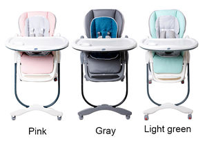 <span class=keywords><strong>2021</strong></span> plastique portable multifonction réglable manger gris 3 en 1 salle à manger alimentation bébés chaise haute pour bébé - Product Image 2