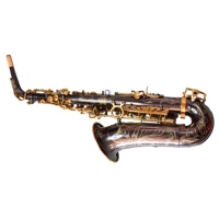 Saxofón Alto Eb Personalizado OEM ODM, Instrumento de Viento Profesional de Bronce Fosforado con Lacado Dorado, Directo de Fábrica