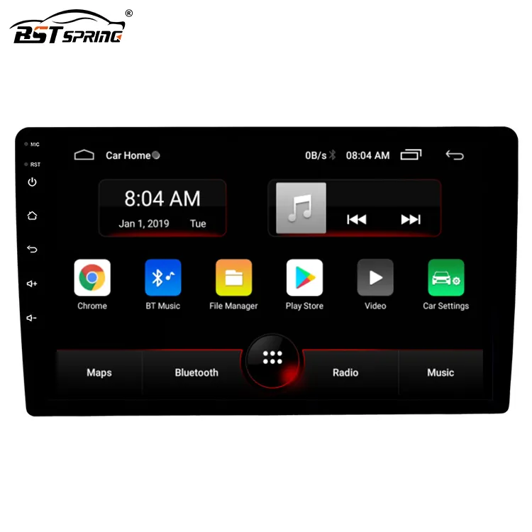 Bosstar 9 Inch 10 Inch 2.5D Universele Android 10 Auto Radio Head Unit Audio Radio 2 Din Gps Navigatie