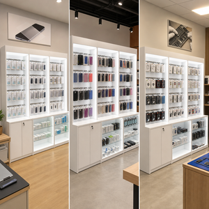 Vitrine Murale de Gros pour Téléphones <span class=keywords><strong>d</strong></span>'<span class=keywords><strong>Occasion</strong></span>, Films de Protection <span class=keywords><strong>d</strong></span>'Écran, Verre Trempé, Accessoires de Magasin, Présentoir de Téléphones - Product Image 4