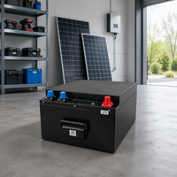 Batterie LiFePO4 au phosphate de fer et de lithium intelligente 24V 324Ah, haute capacité, empilable, cycle profond, hybride, IP65, BMS, application Bluetooth