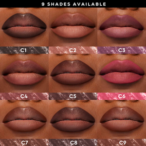 Crayon à lèvres brun foncé à haute pigmentation, fini mat crémeux, longue tenue, imperméable, marque privée, crayon à lèvres vegan - Product Image 3