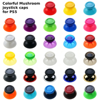 Capuchons de joystick multicolores pour manette de jeu PS5, capuchons en forme de champignon 3D pour manette PS5, accessoires de remplacement pour manette de jeu