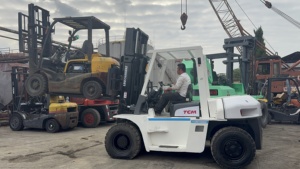 Affordable <b>Used</b> Forklifts KOMATSU TCM FD70 Second-Hand 7 Ton Automatic <b>Pallet</b> Truck <b>USED</b> Diesel Forklifts FD70 for Sale - Product Image 5