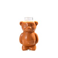 Mignon en forme d'ours de haute valeur créative Style américain nouvelle tasse en verre Couples résistant à la chaleur lait thé café eau