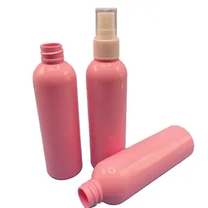 लक्जरी खाली कॉस्मेटिक 100ml गुलाबी स्प्रे बोतल अनुकूलित पैकेजिंग पंप बोतल