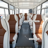 Bus touristique électrique Tarion 14 places en forme d'animal, certifié CE, 30 km/h, autonomie 100-130 km, 4 kW AC, entretien facile, prix usine