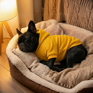 Customized Cotton Material Pet Solid-color Sweatshirt, Pet Parent-child Clothing, Red Big <strong>Dog</strong> Sweatshirt French Bulldog Clothing - Product Image 5