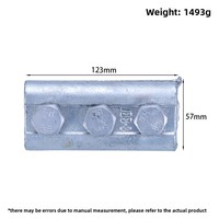 En stock, vente en gros : Serres-câbles à rainures parallèles JBB-123 pour câbles en acier, galvanisés à chaud, pour la mise à la terre des lignes électriques