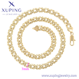 Gioielli 001103702 XUPING collana a catena in corda placcata in oro Unisex Hip - Hop audace accessorio quotidiano per feste - Product Image 2