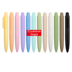 Gaya baru 0.5MM tinta hitam Morandi Gel pena lembut sentuh bisnis hadiah ditarik Macaron warna Gel pena dengan LOGO kustom - Product Image 1