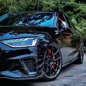 جنوط عجلات مقاس 17 18 19 بوصة بنمط 5x112 5x120 5x114.3 5x108 لسيارات مرسيدس وبي إم دبليو وأودي، جنوط سيارة ركاب من سبيكة معدنية، جنوط سوداء مقعرة بعمق - Product Image 5