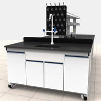 Paillasses de Laboratoire à Plateau en Résine Époxy Chimique de Haute Qualité, Table de Laboratoire en Acier pour Usine Pharmaceutique/Moderne