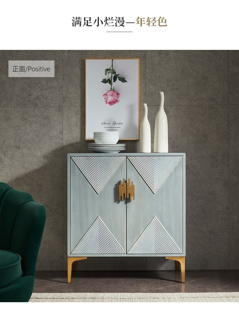 Luxury storage cabinet simple wooden multifunctional dining room sideboard