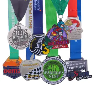 Wholesale custom zinc alloy Special Shape Design metal sport medals