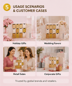 Boîte cadeau rose doré à 12 tiroirs avec poignée en ruban pour bijoux et petites surprises, calendrier de l'avent personnalisé pour bijoux - Product Image 6