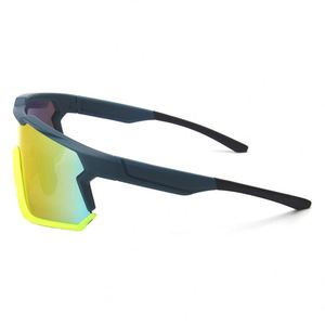 Lunettes de soleil de cyclisme One Piece Lens UV400, anti-UV, pour le vélo de route, sports de plein air, coupe-vent, monture intégrale TR90, lunettes de course - Product Image 3