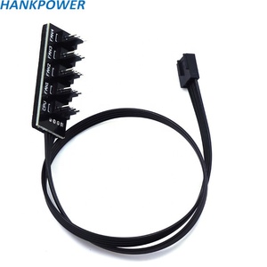 High Quality 4Pin <strong>PWM</strong> <strong>Fan</strong> 1 to 5 <strong>Hub</strong> for Computer PC Case 40cm Length 5in1 <strong>PWM</strong> <strong>Fan</strong> <strong>Cable</strong> - Product Image 2