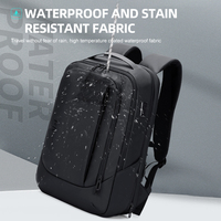 Sac à dos de sport FENRUIEN pour l'extérieur, sacoche pour ordinateur portable, sac de voyage, sacs résistants à l'eau pour affaires, ordinateur portable 15,6 pouces avec chargement USB