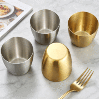 Tasse à eau FLEY en acier inoxydable 304, luxe léger, anti-chute, pour boissons froides, expresso, café, bière, thé, usage quotidien en restaurant