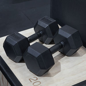 באיכות גבוהה יצוק משושה ברזל יצוק ציוד אימון כושר-משקולות משושה גומי להרמת משקל - Product Image 4