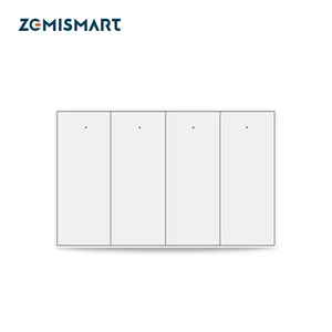 Zemismart Tuya Zigbee Smart Switches Inteligente 4 Way Light Switch with Alexa and Google Home Compatibility