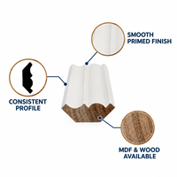 Moulures décoratives personnalisées en MDF et en bois pour murs et plafonds intérieurs, fabricant OEM ODM