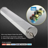 Projecteur Tri-Proof Gauls IP68 IK10 homologué, 1,5 m (5 pi), 60 W, 7200 lm, 120 lm/W, pour parkings, entrepôts, voies ferrées
