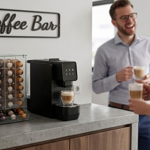 <span class=keywords><strong>Cafetera</strong></span> de Cápsulas en Oferta, Sistema Latte con Espumador de Leche, 1600W, 3KG, Ligera, Compacta, Compatible con Diferentes Marcas de Cápsulas - Product Image 5