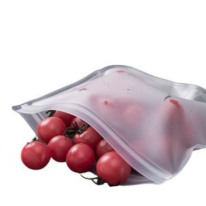 Hot Sale Classic <b>Silicone</b> Food Storage Bag Set for Kitchen Use with Slider - Product Image 1