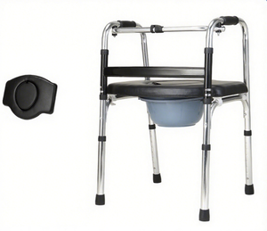 Marchette pliante en aluminium pour adultes âgés à quatre pattes Aide à la marche médicale Certification CE Conception durable pour usage hospitalier à domicile - Product Image 5