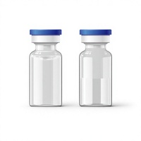 Ampoules cylindriques transparentes de 515 ml avec bouchon à vis pour concentrés cosmétiques lyophilisés, réactifs et flacons sur mesure
