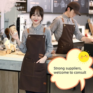 Hot bán unisex bồi bàn Tạp dề nhà bếp thanh quán cà phê nấu ăn nhà hàng tạp dề biểu tượng tùy chỉnh - Product Image 3