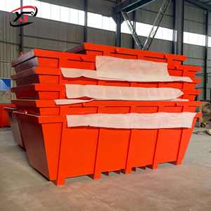 Rollo superior abierto apilable de 20 yardas, contenedor rodante, pieza de camión, papelera de metal de desecho - Product Image 4