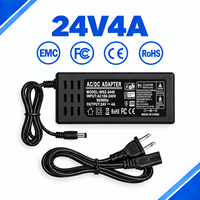 Adaptateur secteur de bureau 24V 4A 96W 100-240V AC/DC à alimentation par découpage CE RoHS pour routeur, moniteur, éclairage - Vente directe usine