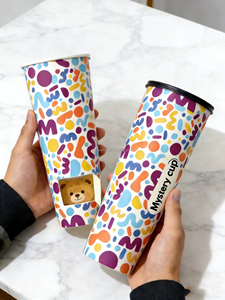 Bicchieri di Carta per Tè al Latte e <span class=keywords><strong>Caffè</strong></span> con Logo Personalizzato, Scatola Sorpresa, Vendita all'Ingrosso - Product Image 4