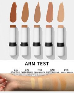 New arrivals Chất lượng cao cao Kem che khuyết điểm đường viền thanh bảo hiểm đầy đủ kết cấu kem biểu tượng tùy chỉnh lâu dài Bronzer thanh - Product Image 3