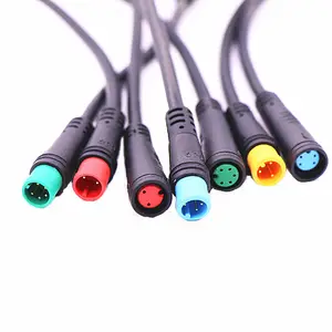 Bicicleta Eléctrica 12V 12V dc de potencia Ip65 M8 m6 m7 IP67 cable IP68 7 6 5 3 4 2 pin de alambre de automotivecircular impermeable conector