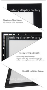 2025 từ khung nhôm hồ sơ LED hộp đèn nhà hàng thức ăn nhanh LED Bảng menu - Product Image 4