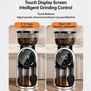 Molinillo de Café Eléctrico Ajustable con Pantalla LCD Inteligente, Molinillo de Café Doméstico - Product Image 3