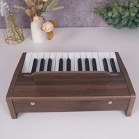 Infant Kid Wooden 25Key Classic Electric Piano Keyboard 15 Scales Unisex Educational Learning Toy Musical Instrument Accessories