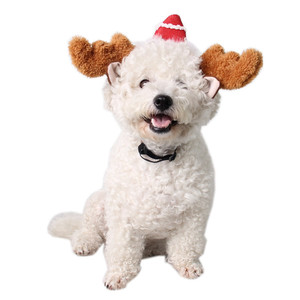 Accessori per animali domestici gioielli in corno <span class=keywords><strong>di</strong></span> <span class=keywords><strong>cervo</strong></span> <span class=keywords><strong>di</strong></span> natale cerchietto per capelli <span class=keywords><strong>di</strong></span> gatto fasce copricapo per animali domestici - Product Image 2