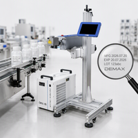 Machine de codage laser UV industrielle DEMAX sans encre, sans consommables, pour le marquage de la date d'expiration sur les tubes et les bouteilles de cosmétiques