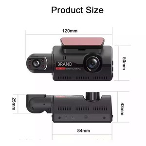 Cámara DVR para Auto OEM con Pantalla de 3 Pulgadas y Doble Lente, Grabadora de Video 1080P, Cámara Frontal e Interior, Dashcam - Product Image 1