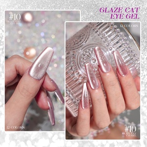 Collection de vernis gel effet œil de chat JTING haute densité 12 couleurs, poudre flash, vernis à ongles gel œil de chat, ODM, marque privée personnalisée - Product Image 3