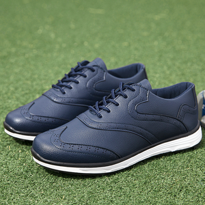 Chaussures de golf respirantes en cuir pour hommes, baskets OEM avec semelle intérieure en caoutchouc et doublure en mesh, hiver et été - Product Image 4