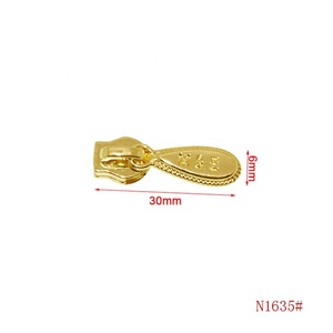 Số 5 dây kéo puller phần cứng kim loại thanh trượt Zip trượt puller tùy chỉnh thiết kế kéo cho hành lý túi xách may mặc dây kéo đầu số 5 - Product Image 2