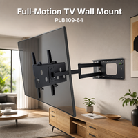 Braket TV Dinding Ekstensi Lengan Tunggal Putar Baja China DMP VESA 600x400